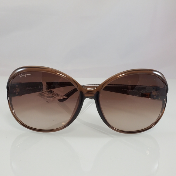 NWT$285 Salvatore Ferragamo SF770SA 213  Brown Gradient 61mm-15-135 Sunglasses - Picture 11 of 16
